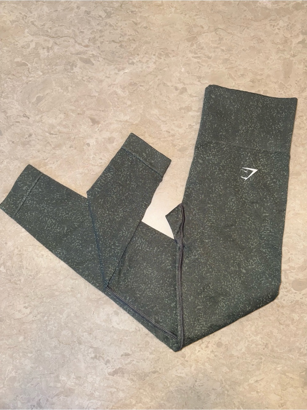 Gymshark Kids Dark Green Seamless Leggings